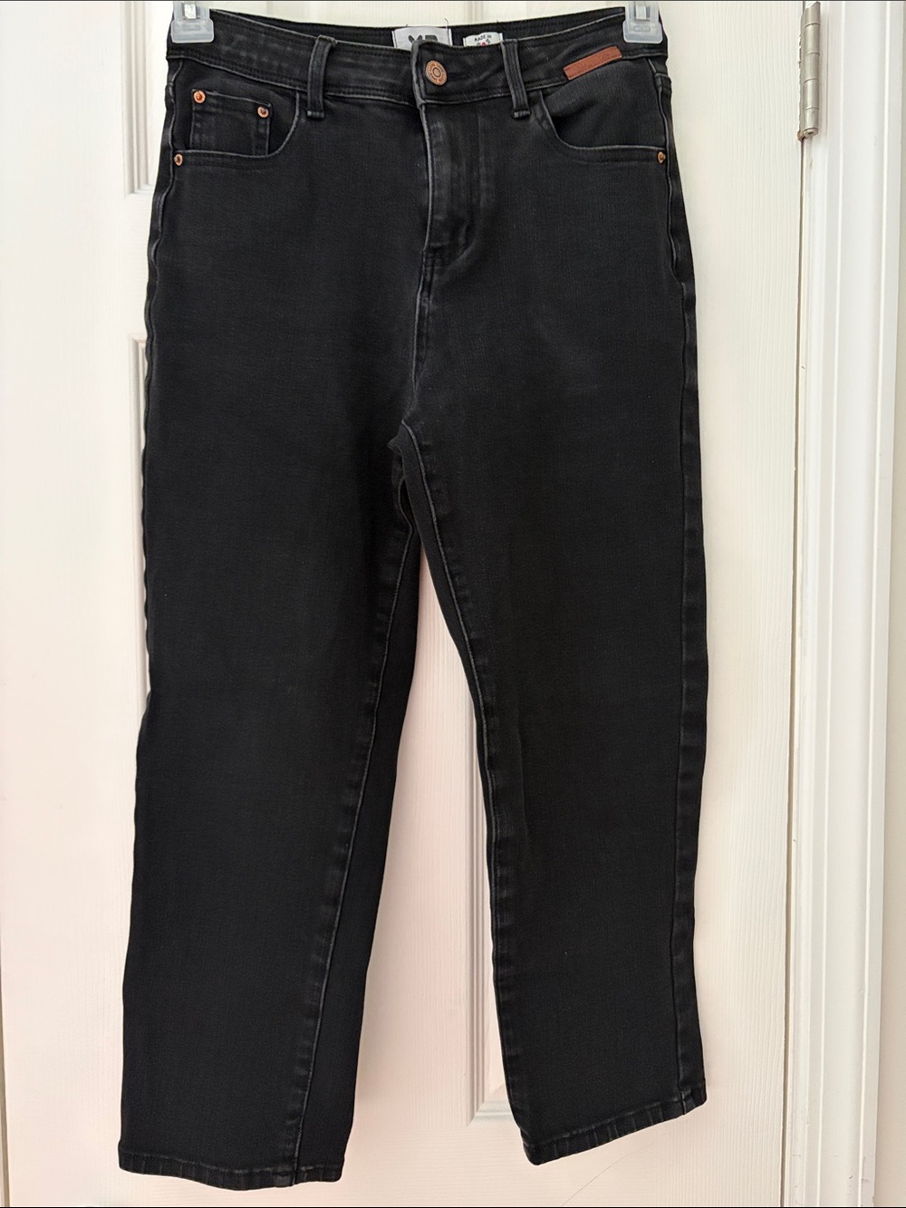 X2 Black Straight-Leg Women's Jeans
